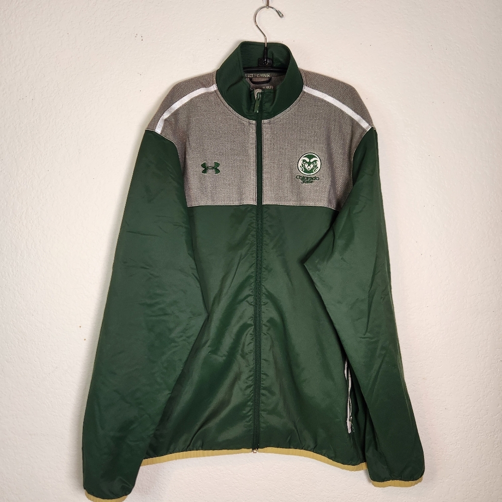 Under Armour Colorado State University Green and Gray Men's Jacket, Size XL